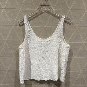 BCBG Reese White Sequin Top M NWT